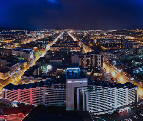 город красноярск ночная панорама